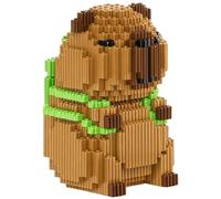 Cartoon Mini Building Blocks Capybara DIY Blocks, Creative Building Activity for Adults and Children, Stress Relief Construction Project, Desk Decoration Piece for Home and Office
