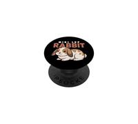 Cartoon Mini Lop Rabbit Animal Lover Cute Rabbits PopSockets Adhesive PopGrip