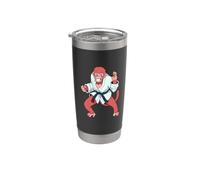 Cartoon Monkey Does Karate Stainless Steel Insulated Tumbler