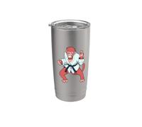 Cartoon Monkey Does Karate Stainless Steel Insulated Tumbler