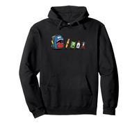 Cartoon Monster School Bag Eating School Supplies Pullover Hoodie