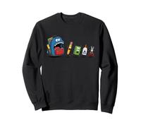Cartoon Monster School Bag Eating School Supplies Sweatshirt