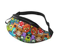 Cartoon Monsters Hands-Free Bag Sports Fans 14X35CM