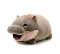 Cartoon Moo Deng Hippo Plush Toy, Cute Stuffed Hippopotamus Doll, Soft Plush for Kids, 42cm