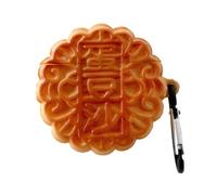 Cartoon Moon Cake Shape Silicones Case AntiDust Cover For 1 2 Earphone Case Protective Skin Antifall Cover Attractive