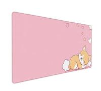 Cartoon Mouse Mat 800x400 mm Large Mouse Pad Dog Waterproof Desk Mat with Non-Slip Rubber Base, Smooth Surface to Improve Precision and Speed, xxl Gaming Mousepad for Computer, PC, Laptop 2S-325