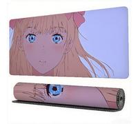 Cartoon Mouse Pad 1500 x 800 x 3 mm XXL Desk Mat Girl Mouse Mat, Extended Japanese Mousepad, Large Desk Pad with Non-Slip Base and Stitched Edge Office Accessories for Home Gaming Work Laptop,Model784