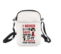 Cartoon Movie Inspired Crossbody Bag I Never Look Back Darling It Distracts From The Now Cartoon Movies Gift Shoulder Bag