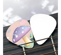Cartoon mushroom Patterned guitar pick set - (thin/medium/thick), widely compatible with all kinds of stringed instruments,