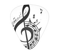 Cartoon Music Guitar Plectrums Classical Triangle Bass Acoustic And Electric Guitar Plectrums For Guitarists 12 Pieces