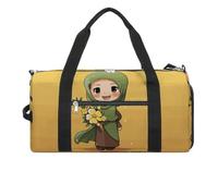 Cartoon Muslim Girl Gym Bag Travel Duffel Bags for Men Women Large Weekender Bags Carry On Overnight Duffle Bag with Shoe Compartment for Workout, style, One Size