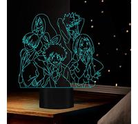 Cartoon My Hero Academia Deku Manga Midoriya Izuku Animation Figure Night Light Led Anime Child Kids Adults Gifts Decor Comic Table Lamp Bedroom Smart 16 Colors Decor Toys Child Kids Xmas Gifts