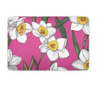 Cartoon Narcissus Hot Pink Extra Large Resuable Changing Pad Covers Waterproof Washable Bed Wetting Sheet Leakproof Quick Drying Cradle Mattress for Baby Boys Girls 52" L x 34" W