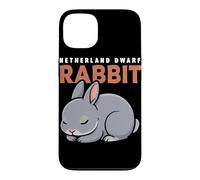 Cartoon Netherland Dwarf Rabbit Animal Lover Cute Rabbits Case for iPhone 13