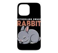 Cartoon Netherland Dwarf Rabbit Animal Lover Cute Rabbits Case for iPhone 13 Pro Max