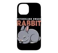 Cartoon Netherland Dwarf Rabbit Animal Lover Cute Rabbits Case for iPhone 14