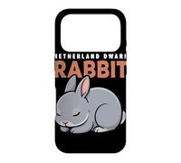 Cartoon Netherland Dwarf Rabbit Animal Lover Cute Rabbits Case for iPhone 17 Pro