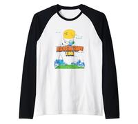 Cartoon Network Adventure Time Floating Scene Raglan Baseball Tee