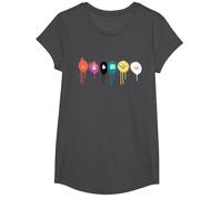 Cartoon Network Adventure Time Icon Melt T-Shirt, Girls, Dark Heather Grey, Large