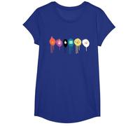 Cartoon Network Adventure Time Icon Melt T-Shirt, Girls, Royal Blue, Small