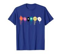 Cartoon Network Adventure Time Icon Melt T-Shirt, Men, Royal Blue, X-Large