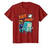 Cartoon Network Adventure Time Yay BMO T-Shirt, Youth, Cranberry Red, 4T
