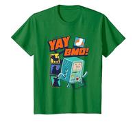Cartoon Network Adventure Time Yay BMO T-Shirt, Youth, Kelly Green, Medium