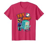 Cartoon Network Adventure Time Yay BMO T-Shirt, Youth, Red Heather, 3T