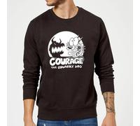 Cartoon Network Courage The Cowardly Dog Spotlight Sweatshirt - Black | Size: 2XL Cartoon Network Black 2XL