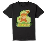 Cartoon Network Dexters Lab DexStar Hero Men's T-Shirt - Black | Size: 5XL Cartoon Network Black 5XL