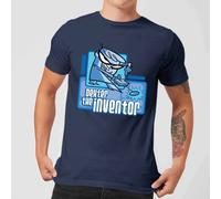 Cartoon Network Dexters Lab The Inventor Men's T-Shirt - Navy | Size: Small Cartoon Network Navy S