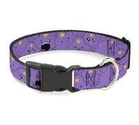 Cartoon Network Dog Collar with Plastic Buckle, Quick Release, Easy Adjustable, Adventure Time Lumpy Space Princess, 16 to 23 Inches 1.5 Inch Wide