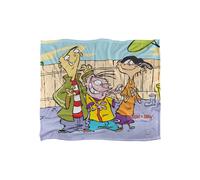 Cartoon Network Ed Edd N Eddy Backyard Boys Silky Touch Super Soft Throw Blanket 152 X 127 cm in White Cartoon Network White 152 X 127 cm