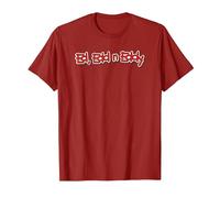 Cartoon Network Ed, EDD n Eddy Logo T-Shirt, Men, Cranberry Red, X-Large