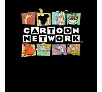 Cartoon Network Logo Characters Men's T-Shirt - Black - 5XL