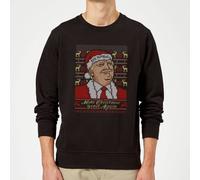 Make Christmas Great Again Donald Trump Christmas Jumper - Black - XXL