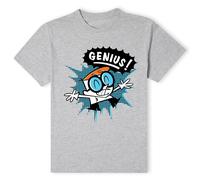 Cartoon Network Official Dexters Lab Genius T-Shirt - Grey | Size: XL Cartoon Network Grey XL