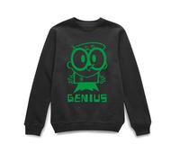 Cartoon Network Official Dexters Lab Green Genius Sweatshirt - Black Cartoon Network Black One Size