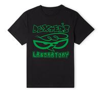 Cartoon Network Official Dexters Lab Logo T-Shirt - Black | Size: XL Cartoon Network Black XL