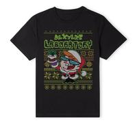 Cartoon Network Official Dexters Lab Pattern T-Shirt - Black | Size: Medium Cartoon Network Black M