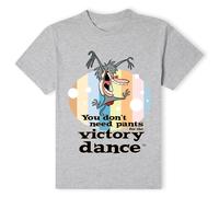 Cartoon Network Official I Am Weasel You Don't Need Pants For The Victory Dance T-Shirt - Grey | Size: Medium Cartoon Network Grey M