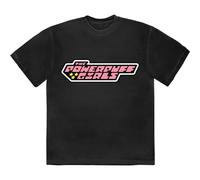 Cartoon Network Power Puff Girls Logo T-Shirt in Black | Size: Large Cartoon Network Black L