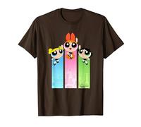 Cartoon Network Powerpuff Girls Tropical Flight T-Shirt, Men, Brown, X-Large
