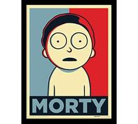 Cartoon Network Rick (Morty Campaign) Framed Print, Multi Coloured, 30 x 40cm