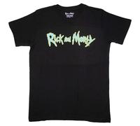 Cartoon Network Rick & Morty Logo T-Shirt in Black | Size: Medium Cartoon Network Black M