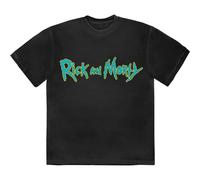Cartoon Network Rick & Morty Logo T-Shirt in Black | Size: Small Cartoon Network Black S