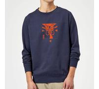 Cartoon Network Samurai Jack Aku Kanji Sweatshirt - Navy | Size: Medium Cartoon Network Navy M