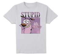 Cartoon Network Spin-Off Courage The Cowardly Dog 90's Photoshoot T-Shirt - White - XXL
