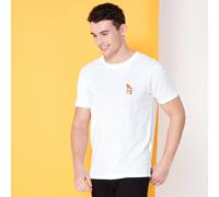 Cartoon Network Spin-Off Johnny Bravo 90's Embroidered Pocket T-Shirt - White | Size: Small Cartoon Network White S