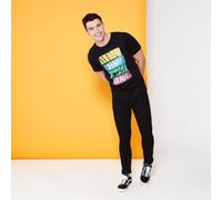 Cartoon Network Spin-Off Johnny Bravo 90's Slices T-Shirt - Black - 5XL